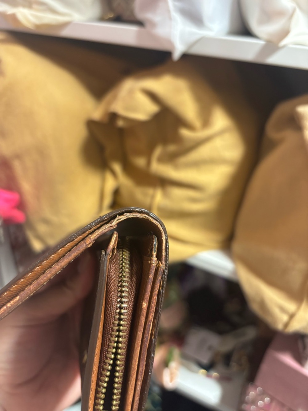 Louis Vuitton Monogram Canvas Brown and Tan Continental Wallet - Picture 8 of 10